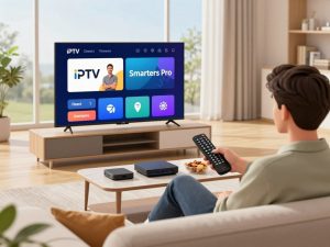 IPTV Smarters Pro app streaming live TV channels and video content