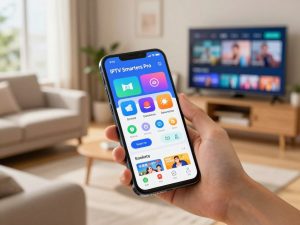 IPTV Smarters Pro APK app for streaming live TV and video content